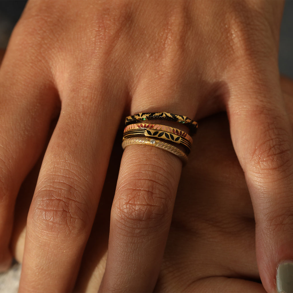 Lotus Ring Stack